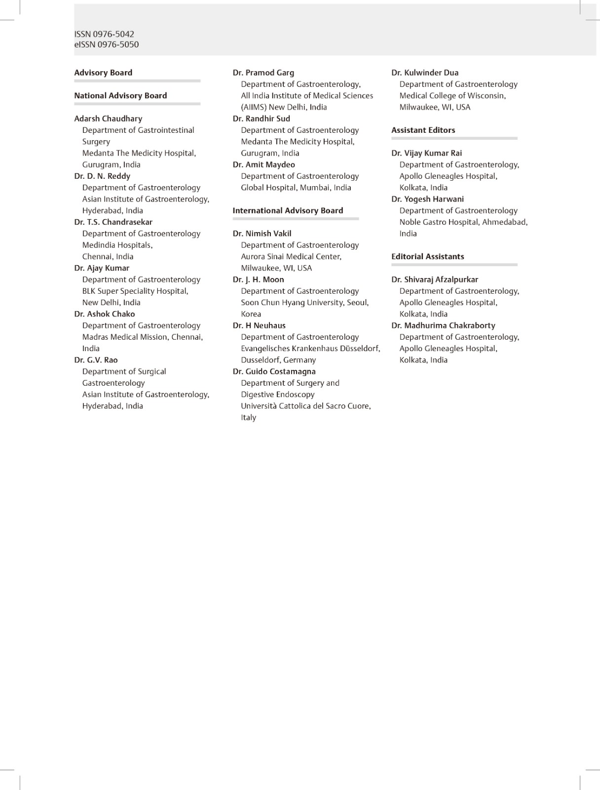 Journal of Digestive Endoscopy Thieme Publisher China